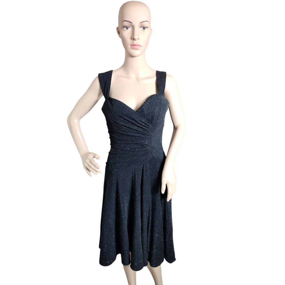 Stage Accents Performance Apparel A line Dress Women's Black SZ 8 Formal Vintage